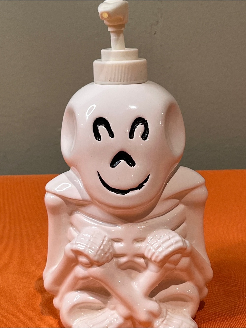 The Thing  White Ceramic Skeleton Soap Dispenser